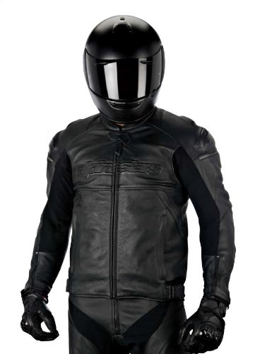 Alpinestars Black Shadow Hades Leather Jacket , Gender: Mens/Unisex, Primary Color: Black, Size: 50, Apparel Material: Leather, Distinct Name: Black Shadow 3108214-10-50 Decals Alpinestars 31082141050