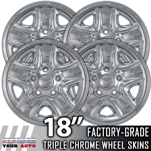08 2008 Toyota Sequoia 18 inch Chrome Wheel Skins Hubcaps Upgrade Your Auto UYA227