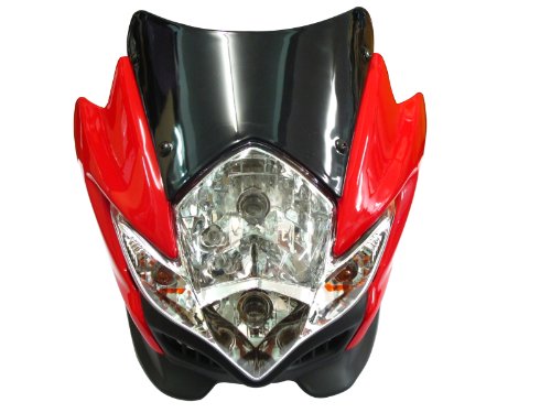 Streetfighter Black Spyder Headlight Streeet Fighter Racing Big Bike Motorcycle Body & Frame Parts Mtecmoto Mtec-002-156