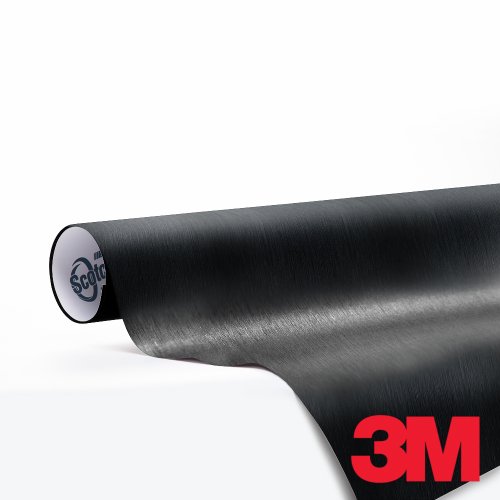 3M Scotchprint Series 1080 Brushed Black Metallic Vinyl Car Wrap Film Sheet Roll - 3M1080 - 30ft x 5ft (150 sq/ft) (360 x 60) Decals 3M 3M.1080BR212.60.30
