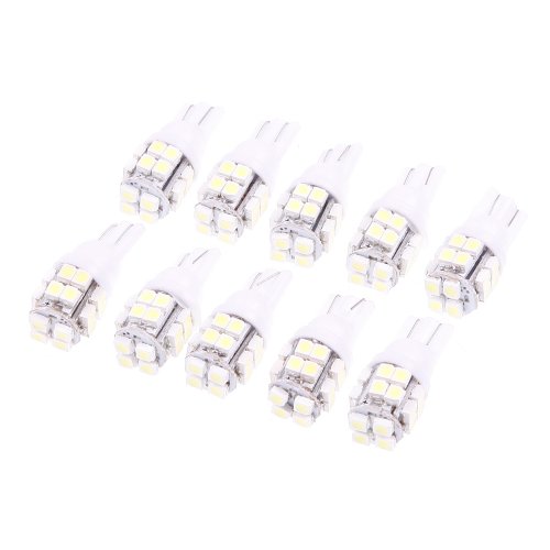 Amtopseller 10 Pcs20-SMD T10 12V Light LED White Replacement Bulbs 168 194 2825 W5W Bulbs Amtopseller AUS-T10white20led-10pcs