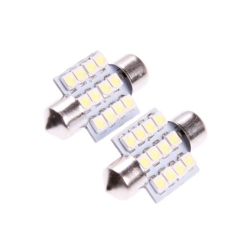Bulbs Amtopseller AUS-31mm12ledwhite-2pcs