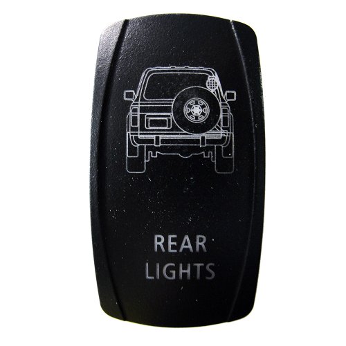 Rocker Switch Toyota Land Cruiser 80 Series Rear Lights Symbol - Blue LED Switches CH4X4 Industries CH4X4-80SR-B