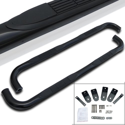Chevy GMC C/K Pickup Extended Cab 2Dr Black Side Step Bar Running Boards Running Boards Spec-D Tuning SSB3-C10882XCBK-WB