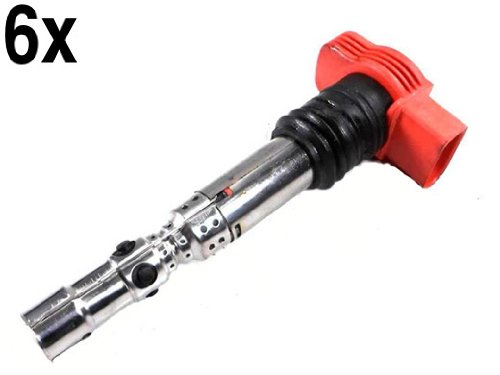 Audi 3.0L (02-06) Ignition Coil +Spark Plug Connector (x6) BREMI / STI Coils BREMI / STI 25173946922x6