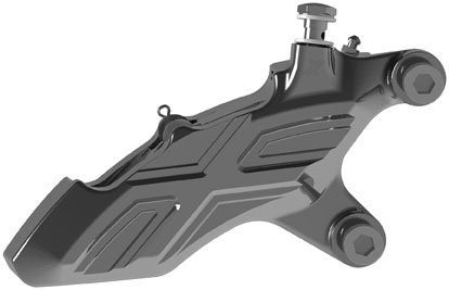Xtreme Machine 6 Piston Brake Calipers - Front Right - Chrome 0051-2932-CH Calipers Xtreme Machine 0051-2932-CH