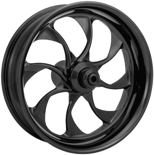 Xtreme Machine Turbo Dual Disc Front Wheel - 21x3.5 - Black Anodize , Color: Black, Position: Front, Rim Size: 21 1202-7106R-XTRAJ-B Street Motorcycle Xtreme Machine 1202-7106R-XTRAJ-B