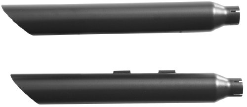 Rush Exhaust 3in. Slip-On Mufflers - 2.25in. Baffle - Slash Down - Black , Color: Black 34211-225 Mufflers Rush 34211-225