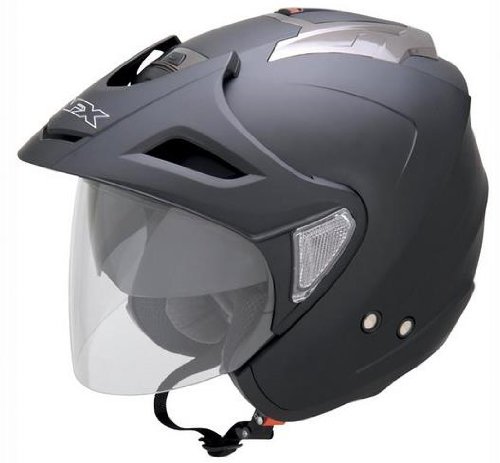 AFX FX-50 Solid Helmet , Gender: Mens/Unisex, Helmet Type: Open-face Helmets, Helmet Category: Street, Distinct Name: Flat Black, Primary Color: Black, Size: Sm 0104-1370 Helmets AFX 0104-1370-PU
