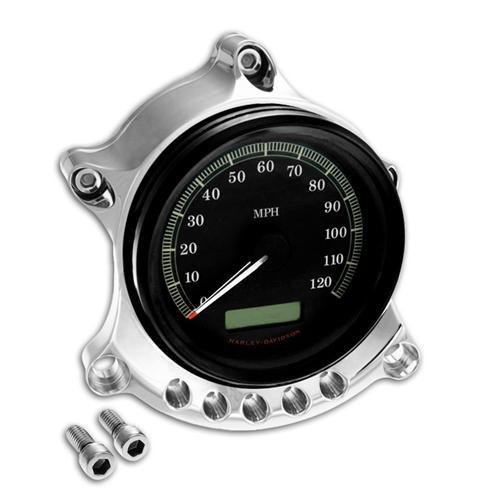 Roland Sands Designs 0207-2001-CH Chrome Cafe Gauge & Headlight Relocator For Harley-Davidson XL (2210-0178) Oil Temperature Gauges Roland Sands Design 2210-0178
