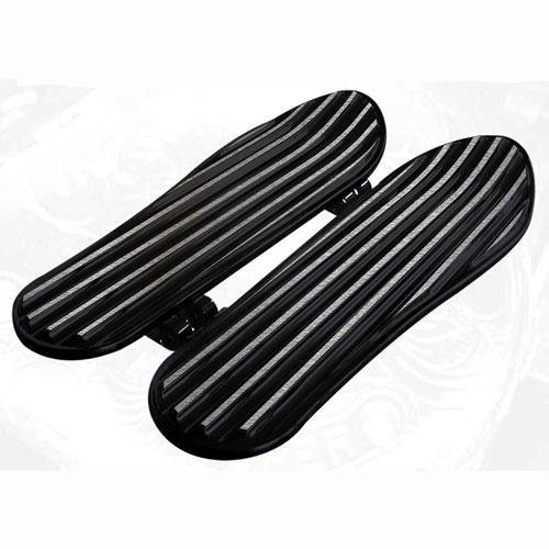 Covingtons C1335-B Black Finned Floorbards For Harley Touring & Softail Models (1621-0361) Floor Boards COVINGTONS CUSTOMS 1621-0361