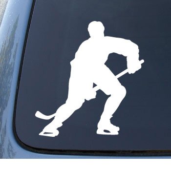 HOCKEY - Skating Sport - Car, Truck, Notebook, Vinyl Decal Sticker #1210 | Vinyl Color: White Bumper Stickers, Decals & Magnets NS-FX 1210_WHITE