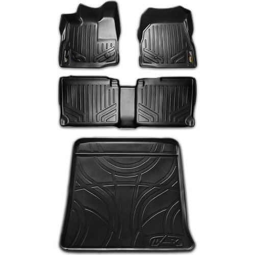 Maxliner MAXFLOORMAT Complete Set Custom Fit All Weather Floor Mats For Select Chevy Equinox/GMC Terrain Models - (Black) Custom Fit MAXLINER A0119/B0070/D0070
