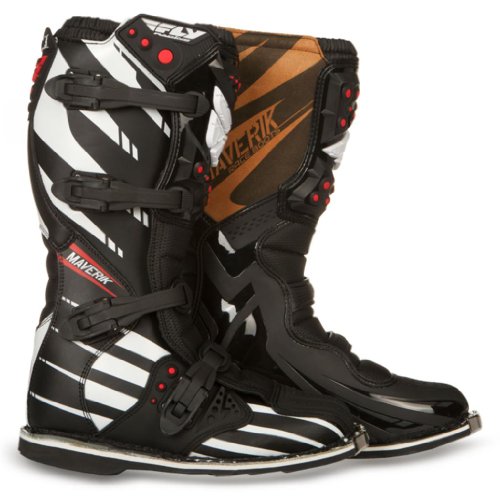 Fly Racing Maverik Adult MX Boots - F4 Black with MX Sole - Size 11 Boots Fly Racing F14-363-56611