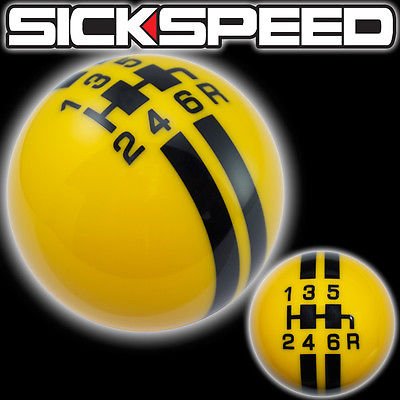 Knobs Sickspeed YEL w/BLK RS 6RDR 10X1.5