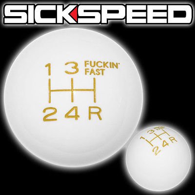 Knobs Sickspeed WHT INLAY YEL F*ING FAST 5RDR 12X1.5