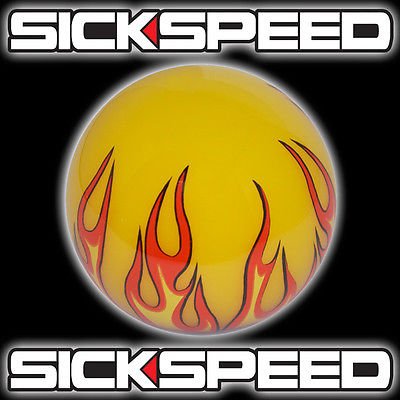 Knobs Sickspeed YEL FLAME 3/8X16