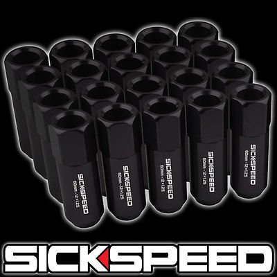 Lug Nuts Sickspeed 20PC 60MM BLK 12X1.25