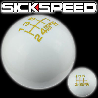 Knobs Sickspeed WHT INLAY YEL F*ING FAST 6RDR 10X1.25