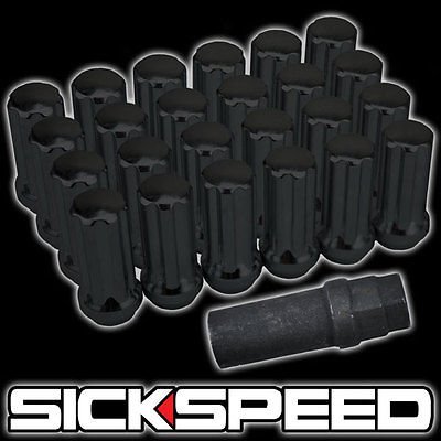 Lug Nuts Sickspeed 24PC SPLINE BLK 14X1.5