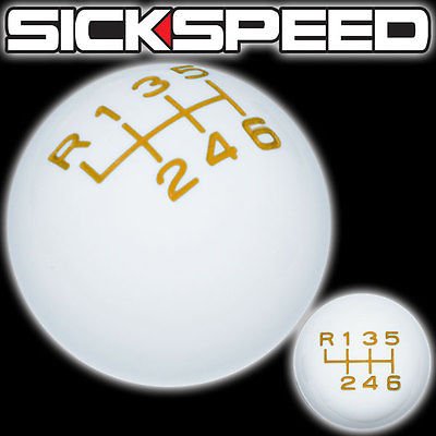 Knobs Sickspeed WHT INLAY YEL VIN 6RUL 12X1.5