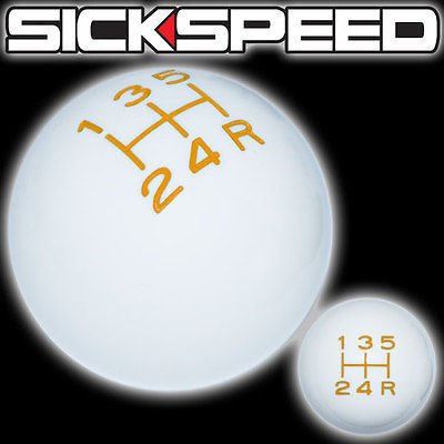 Knobs Sickspeed WHT INLAY YEL VIN 5RDR 3/8X24