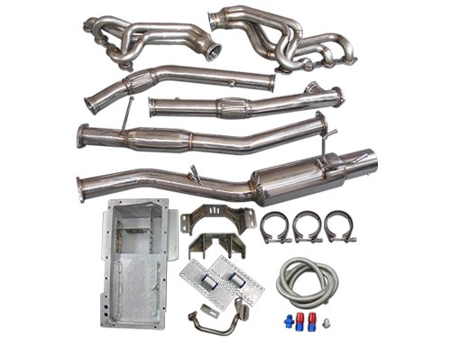 LS1 LSx T56 Mount Kit + Headers Catback Exhaust + Oil Pan For 89-94 240SX S13 Engine Kits CXRacing 10862004847