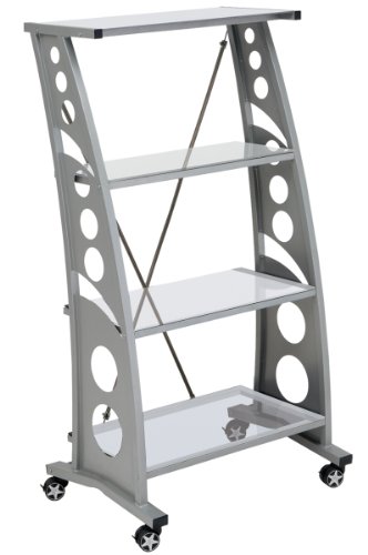 Pitstop Furniture WS5000C Clear Chicane Bookshelf Categories Pitstop Furniture WS5000C