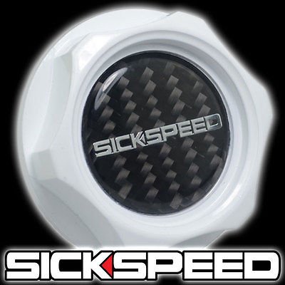 Oil Filler Caps Sickspeed WHT HON OC W/ CF SS INSERT