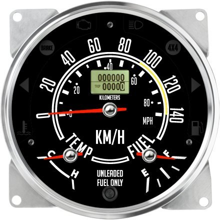 Speedometers SpeedHut GCJM5.5-JEEP-SPEEDO-01-D