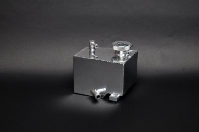 Weapon-R 826-139-101 Coolant Reserve Tank with Pressure Cap, Polished Aluminum Coolant Recovery Kits Weapon-R 826-139-101
