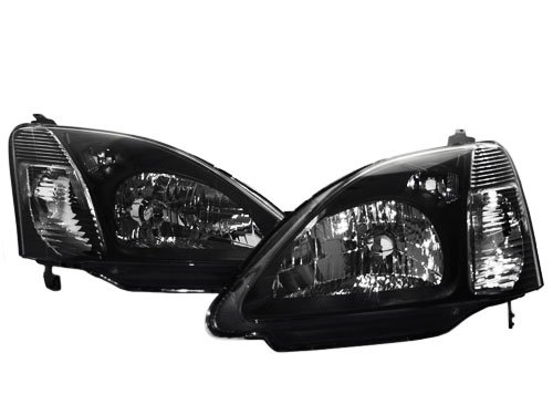 02-05 HONDA CIVIC SI EP3 BLACK HATCHBACK JDM STYLE HEADLIGHTS Headlight Assemblies CSP Ep3deoplBLK
