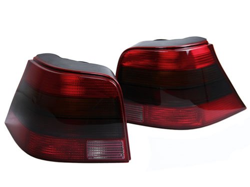 99-04 VW MKIV GOLF GTi MK4 R32 EURO RED SMOKE SMOKE RED TAIL LIGHTS VR6 Tail Light Assemblies Depo TLGLFMK4