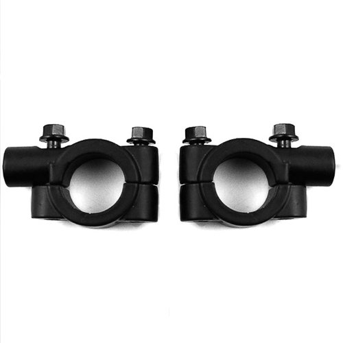 Universal Black Anodized Billet Aluminum 10mm 7/8 Handle Bar Mirror Mount Holder Clamp Adaptor For Aprilia Street Sport Standard Naked Bike 2x Torsion Bar Mount Kits Amazinea M24-001-AZA-2