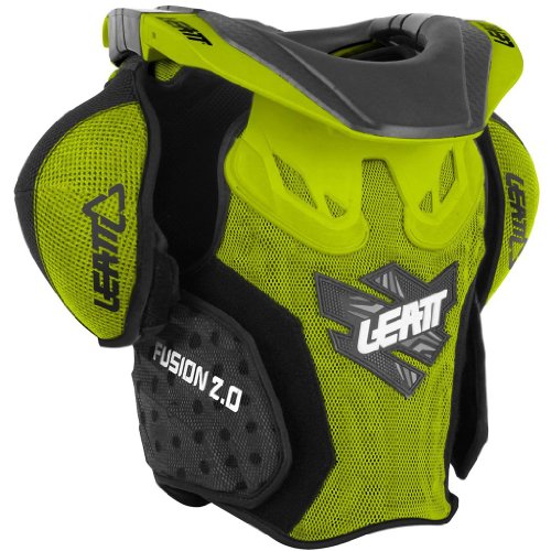 Leatt Youth Fusion Vest 2.0 Junior Neck and Torso Protection - Green/Black - Large/X-Large Neck Protection Leatt Brace LF-1014010002LX