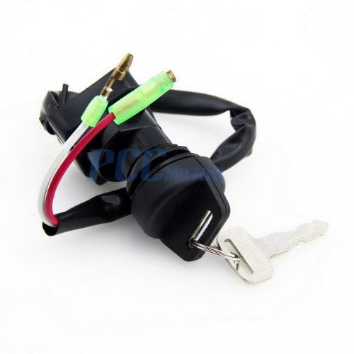 IGNITION KEY SWITCH KS45 KAWASAKI KLF300 BAYOU 300 4X4 1997-2003, KVF300 PRAIRIE 300 4X4 B1 A1 1999, KLF250 BAYOU 250 A1 2003 KLF220 1996-2002, KVF400 PRAIRIE 400 4X4 A1 A2 1997 1998 Switches PCC MOTOR PCC KS45