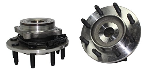 Brand New (Both) Front Wheel Hub and Bearing Assembly Dodge Ram 1500 2500 3500 8 Bolt 4x4 w/ ABS (Pair) 515101 x2 Hub Assemblies Detroit Axle 515101 x2
