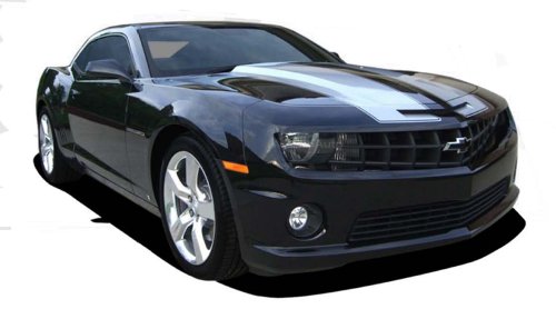 BUMBLEBEE : Chevy Camaro OEM Style SS Intake Hood Trunk Spoiler Vinyl Graphic Rally Racing Stripes (Color-3M 10 Burgundy) Decals MoProAuto Pro Design Series PDS150710