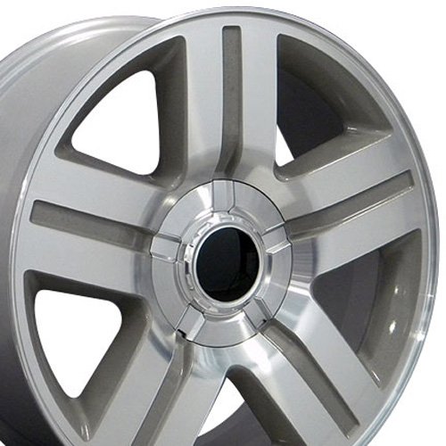 22 Fits Chevrolet - Texas Style Replica Wheel Machh'd Silver 22x9 Car OE Wheels / Wheel1x 9451365