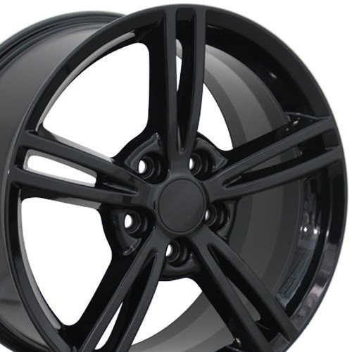 18 Fits Chevrolet - Corvette C6 Style Replica Wheel - Black 18x8.5 Replica OE Wheels / Wheel1x 9457540