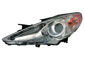 Hyundai Sonata 11-13 Headlight Assembly Limited / SE.Type2 (Chrome Bezel) LH USA Driver Side CAPA Headlight Bulbs Depo 321-1140L-ACD7