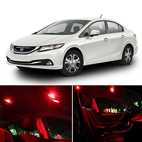 Interior & Convenience Bulbs LEDpartsNow 6CIVIC2013+RD