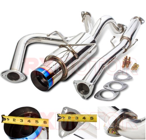 96-00 CIVIC EK9 3 DOOR HATCHBACK PERFORMANCE EXHAUST MUFFLER CATBACK SYSTEM SET Exhaust Valves RXMOTOR HD1196325BT