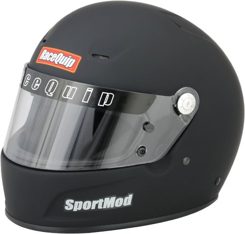 RaceQuip 274995 SportMod Flat Black Large SA-2010 Full Face Helmet Racing Helmets & Accessories RaceQuip 274995