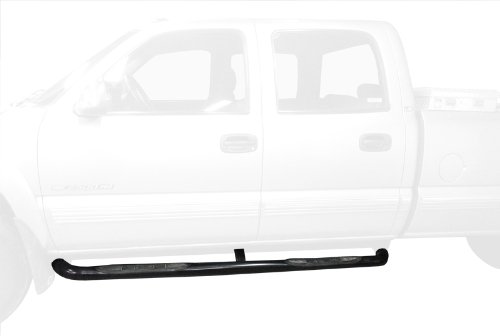 TYGER Custom Fit 01-Up Silverado/Sierra Crew Cab Black 3 Side Step Nerf Bars Running Boards(2pcs with Mounting Bracket Kit) Body Tyger Auto TG-NB3C2041B