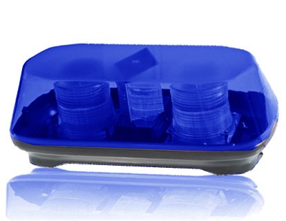 Canary 2 Magnetic Mount Strobe Mini Bar Warning Light (Blue) Lighting Assemblies & Accessories LEDQUSA A-1196