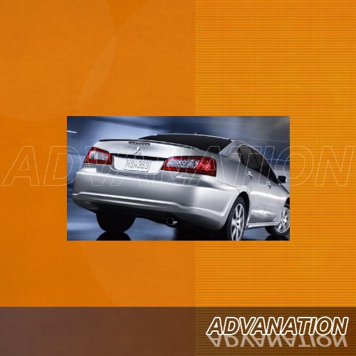 Mitsubishi Galant 09-10 ABS Trunk Rear Lip Spoiler Unpainted Primer Body Advan-Emotion 1-ABS208A_PRIMER
