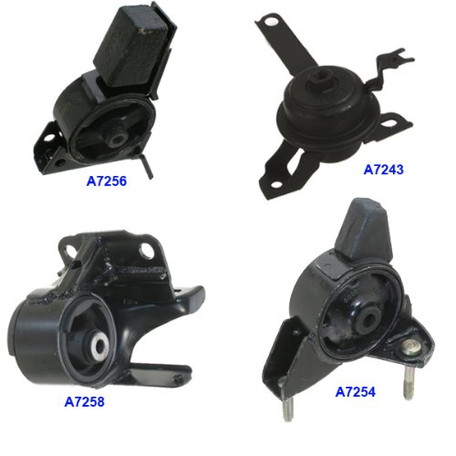 1998-2002 Chevrolet Prizm 1.8L Engine Motor & Trans. Mount Set 4PCS for Auto Trans.4Speed 98 99 00 01 02 Engine Mounts Motor Max A7256, A7243, A7254, A7258