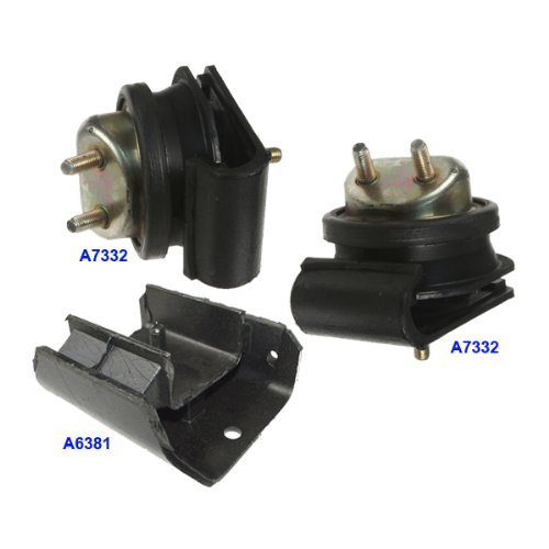2001-2003 Infiniti QX4 3.5L 2WD Engine Motor & Trans. Mount Set 2PCS. 01 02 03 A7332 A7332 A6381 Engine Mounts Motor Max A7332, A7332, A6381