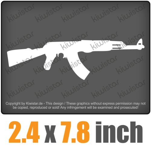 AK 47 2.4 x 7.8 inch JDM Decal Sticker Aufkleber Racing DUB Die Cut Bumper Stickers Kiwistar csf0402_41